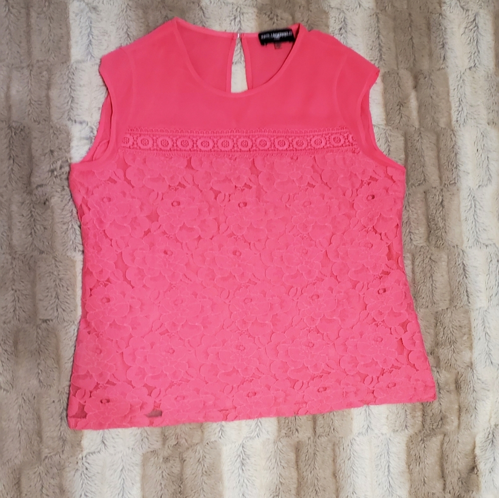 KARL LAGERFELD PINK TOP..SIZE XS